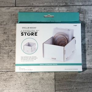 Spellbinders Paper Arts Assemble & Store Small Storage Crate New c. 2021 T-027